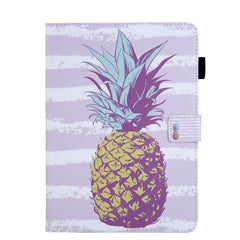 For iPad Pro 11 (2020) & (2018) Painted Pattern Tablet PC Protective Leather Case with Bracket & Card Slot & Photo Holder, Elephant Rabbit, Blue Pink Pineapple, Red Flower Pink Butterfly, Rose Flower, Red Flower Blue Butterfly, Pear Flower