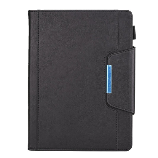 For iPad Pro 11 (2020) & (2018) Big Metal Button Business Tablet PC Protective Leather Case with Bracket & Card Slot & Photo Holder & Wallet