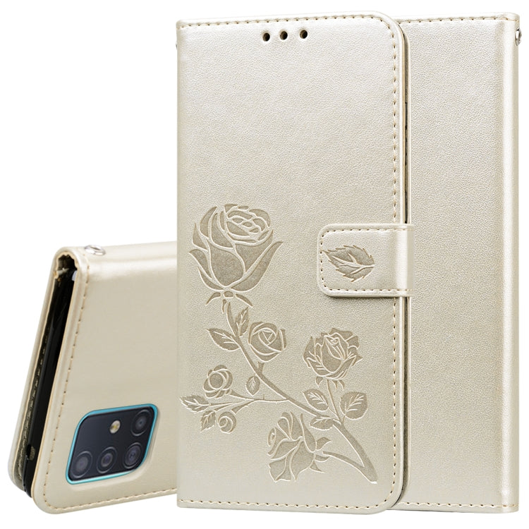 Rose Embossed Horizontal Flip PU Leather Case with Holder & Card Slots & Wallet, For Galaxy A81 / Note 10 Lite, For Galaxy A91 / S10 Lite, For Galaxy S20, For Galaxy S20 Plus, For Galaxy S20 Ultra, For Galaxy A51