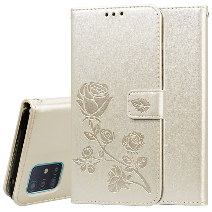Rose Embossed Horizontal Flip PU Leather Case with Holder & Card Slots & Wallet, For Galaxy A81 / Note 10 Lite, For Galaxy A91 / S10 Lite, For Galaxy S20, For Galaxy S20 Plus