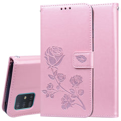 Rose Embossed Horizontal Flip PU Leather Case with Holder & Card Slots & Wallet, For Galaxy A81 / Note 10 Lite, For Galaxy A91 / S10 Lite, For Galaxy S20, For Galaxy S20 Plus, For Galaxy S20 Ultra, For Galaxy A51