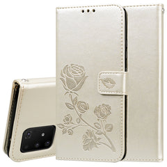 Rose Embossed Horizontal Flip PU Leather Case with Holder & Card Slots & Wallet, For Galaxy A81 / Note 10 Lite, For Galaxy A91 / S10 Lite, For Galaxy S20, For Galaxy S20 Plus, For Galaxy S20 Ultra, For Galaxy A51