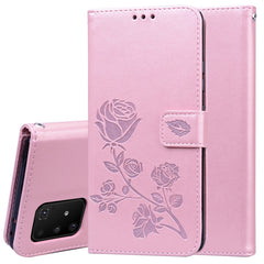 Rose Embossed Horizontal Flip PU Leather Case with Holder & Card Slots & Wallet, For Galaxy A81 / Note 10 Lite, For Galaxy A91 / S10 Lite, For Galaxy S20, For Galaxy S20 Plus, For Galaxy S20 Ultra, For Galaxy A51