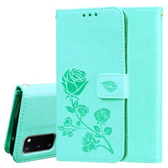 Rose Embossed Horizontal Flip PU Leather Case with Holder & Card Slots & Wallet, For Galaxy A81 / Note 10 Lite, For Galaxy A91 / S10 Lite, For Galaxy S20, For Galaxy S20 Plus, For Galaxy S20 Ultra, For Galaxy A51