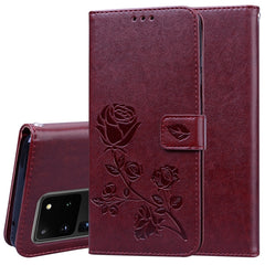 Rose Embossed Horizontal Flip PU Leather Case with Holder & Card Slots & Wallet, For Galaxy A81 / Note 10 Lite, For Galaxy A91 / S10 Lite, For Galaxy S20, For Galaxy S20 Plus, For Galaxy S20 Ultra, For Galaxy A51