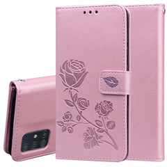 Rose Embossed Horizontal Flip PU Leather Case with Holder & Card Slots & Wallet, For Galaxy S20 Ultra, For Galaxy A51, For Galaxy A71, For Xiaomi Mi A3