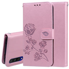 Rose Embossed Horizontal Flip PU Leather Case with Holder & Card Slots & Wallet, For Galaxy S20 Ultra, For Galaxy A51, For Galaxy A71, For Xiaomi Mi A3