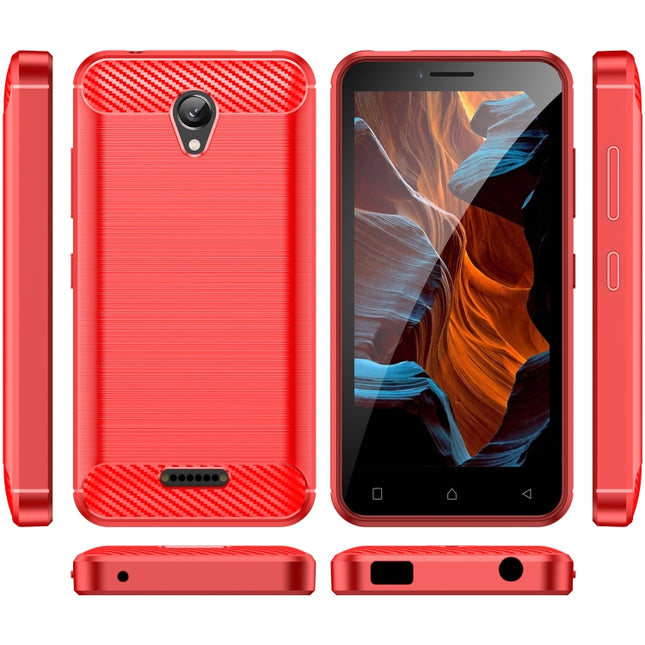 Brushed Texture Carbon Fiber TPU Phone Case, For Lenovo A1010, For Lenovo Vibe A Plus, For Lenovo Vibe B, For Lenovo Lemon K12, For Lenovo K14