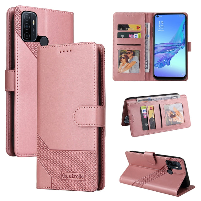 GQUTROBE Skin Feel Magnetic Leather Phone Case, For OPPO A53, For OPPO A55 5G, For OPPO A74 / F19, For OPPO A92s
