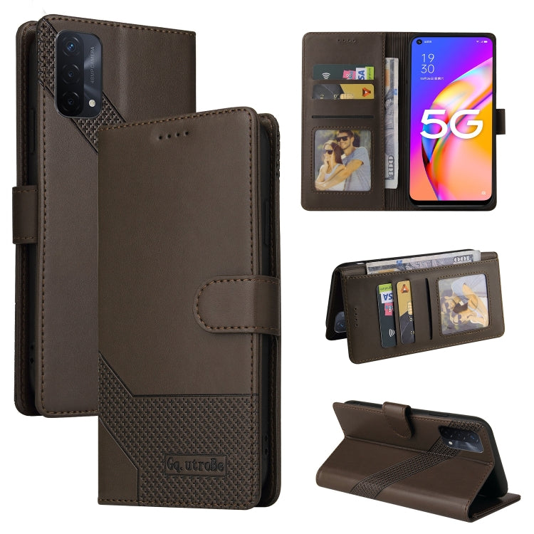 GQUTROBE Skin Feel Magnetic Leather Phone Case, For OPPO A93 5G, For OPPO A94, For OPPO F17 Pro / A93, For Realme 8i