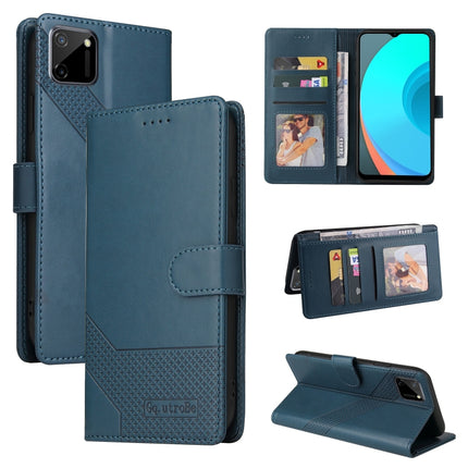 GQUTROBE Skin Feel Magnetic Leather Phone Case, For Realme 8, For Realme C11, For Realme C15, For Realme C20