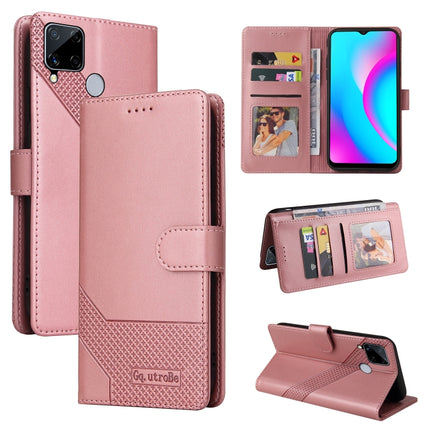 GQUTROBE Skin Feel Magnetic Leather Phone Case, For Realme 8, For Realme C11, For Realme C15, For Realme C20