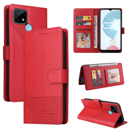 GQUTROBE Skin Feel Magnetic Leather Phone Case, For Realme C21, For Realme C21Y, For Realme GT 5G, For Realme V13 5G