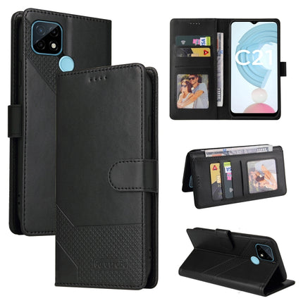GQUTROBE Skin Feel Magnetic Leather Phone Case, For Realme C21, For Realme C21Y, For Realme GT 5G, For Realme V13 5G