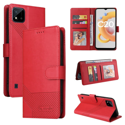 GQUTROBE Skin Feel Magnetic Leather Phone Case, For Realme C21, For Realme C21Y, For Realme GT 5G, For Realme V13 5G