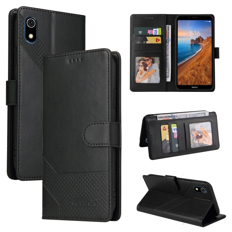 GQUTROBE Skin Feel Magnetic Leather Phone Case, For Xiaomi Redmi 7A, For Xiaomi Redmi 9A, For Xiaomi Redmi 9C, For Xiaomi Redmi 9T