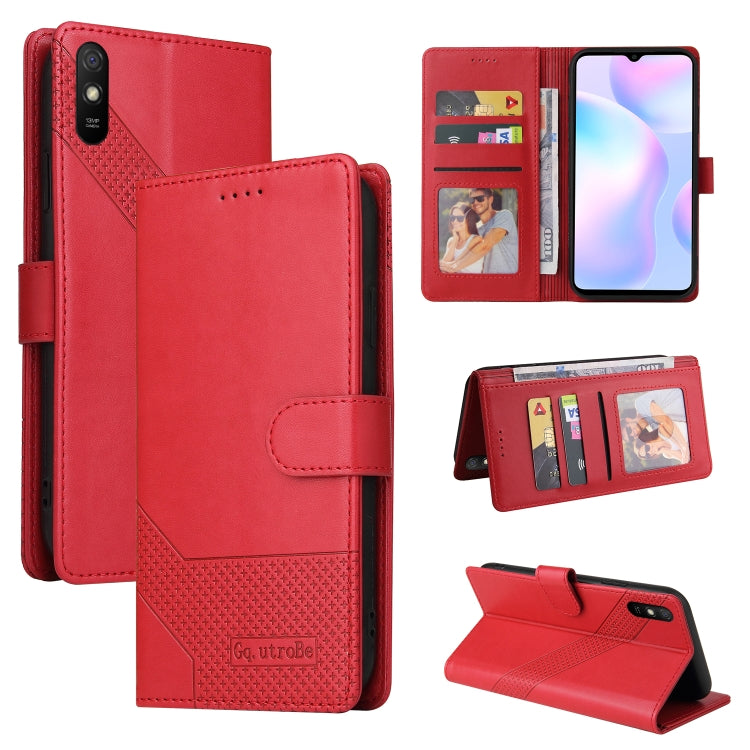 GQUTROBE Skin Feel Magnetic Leather Phone Case, For Xiaomi Redmi 7A, For Xiaomi Redmi 9A, For Xiaomi Redmi 9C, For Xiaomi Redmi 9T