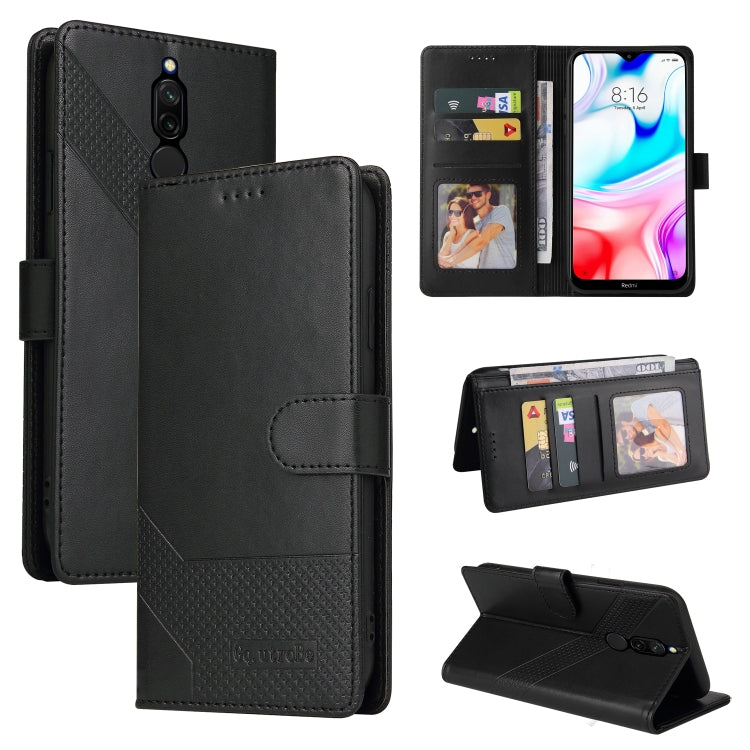 GQUTROBE Skin Feel Magnetic Leather Phone Case, For Xiaomi Redmi Note 10 5G, For Xiaomi Redmi Note 10 Pro, For Xiaomi Redmi 8, For Xiaomi Redmi 9