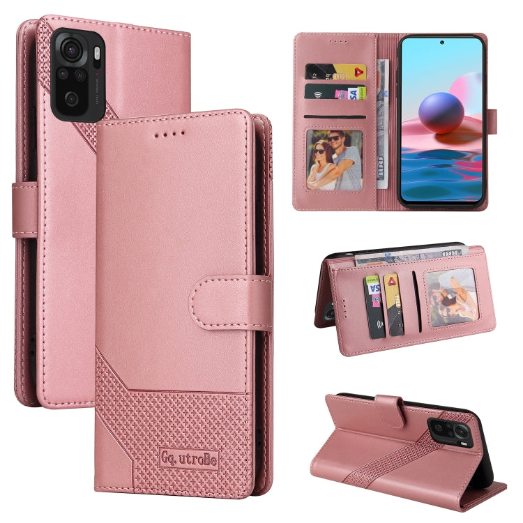 GQUTROBE Skin Feel Magnetic Leather Phone Case, For Xiaomi Redmi 10, For Xiaomi Redmi Note 7, For Xiaomi Redmi Note 10 4G, For Xiaomi Redmi Note 11 4G Global
