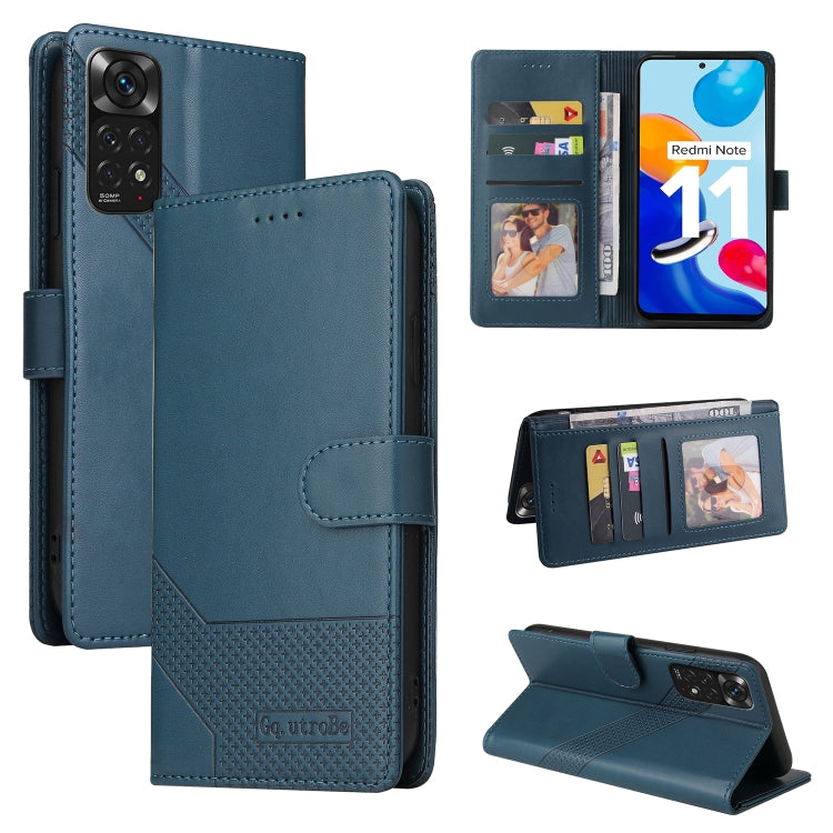 GQUTROBE Skin Feel Magnetic Leather Phone Case, For Xiaomi Redmi Note 8, For Xiaomi Redmi Note 8T, For Xiaomi Redmi Note 9 / 10X 4G, For Xiaomi Redmi Note 11 Pro