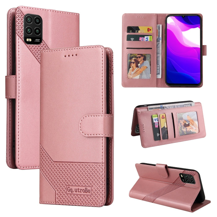 GQUTROBE Skin Feel Magnetic Leather Phone Case, For Xiaomi Mi 10 Lite, For Xiaomi Mi 11 Lite, For Xiaomi Poco F3, For Xiaomi Poco X3 NFC