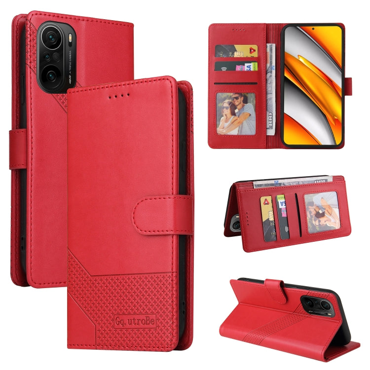 GQUTROBE Skin Feel Magnetic Leather Phone Case, For Xiaomi Mi 10 Lite, For Xiaomi Mi 11 Lite, For Xiaomi Poco F3, For Xiaomi Poco X3 NFC