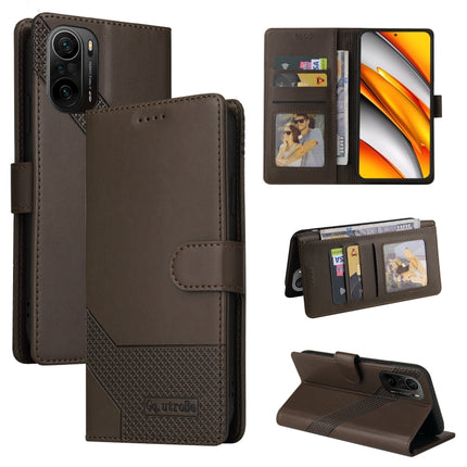 GQUTROBE Skin Feel Magnetic Leather Phone Case, For Xiaomi Mi 10 Lite, For Xiaomi Mi 11 Lite, For Xiaomi Poco F3, For Xiaomi Poco X3 NFC