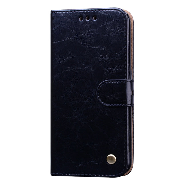 Business Style Oil Wax Texture Horizontal Flip Leather Case, with Holder & Card Slots & Wallet