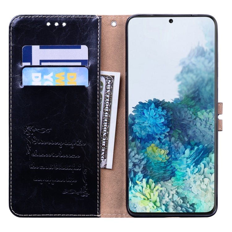 Business Style Oil Wax Texture Horizontal Flip Leather Case, with Holder & Card Slots & Wallet