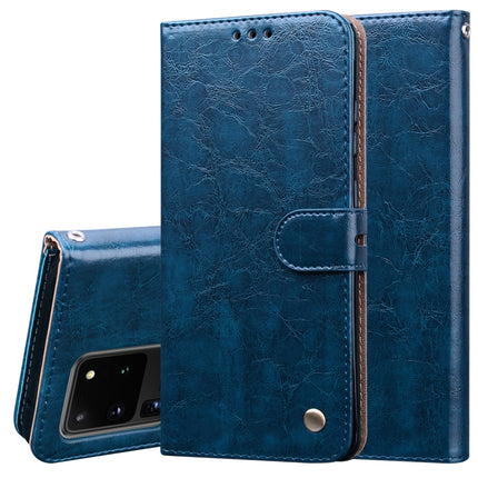 Business Style Oil Wax Texture Horizontal Flip Leather Case, with Holder & Card Slots & Wallet, For Samsung Galaxy S20 Plus, For Samsung Galaxy S20 Ultra, For Xiaomi Mi A3
