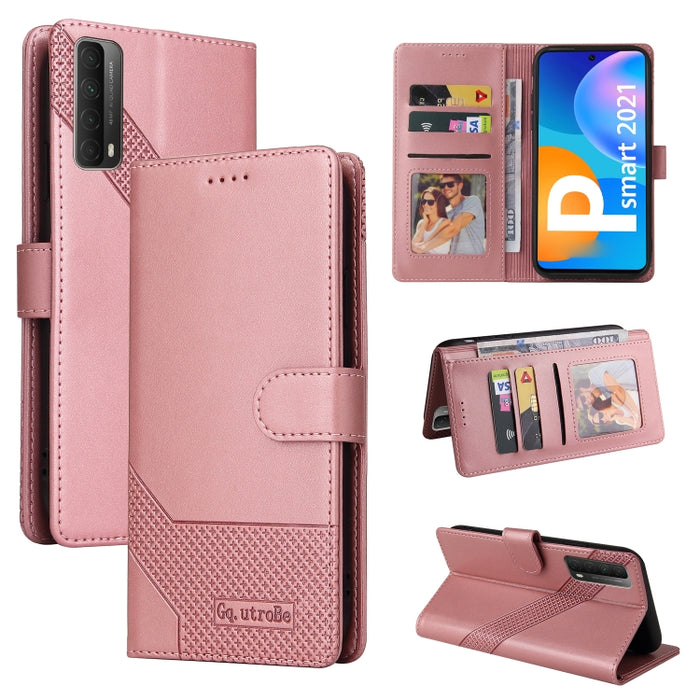 GQUTROBE Skin Feel Magnetic Leather Phone Case, For Huawei P Smart 2021, For Huawei P20 Lite, For Huawei P30 Pro, For Huawei P30 Lite