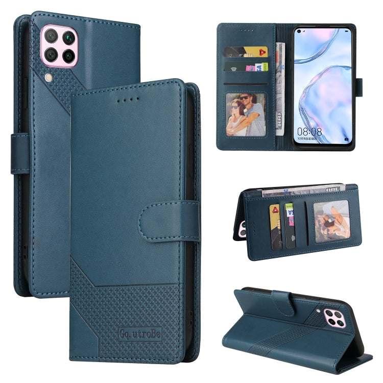 GQUTROBE Skin Feel Magnetic Leather Phone Case, For Huawei P40 Lite, For Huawei P40 Pro, For Huawei P Smart 2019, For Huawei P Smart Z