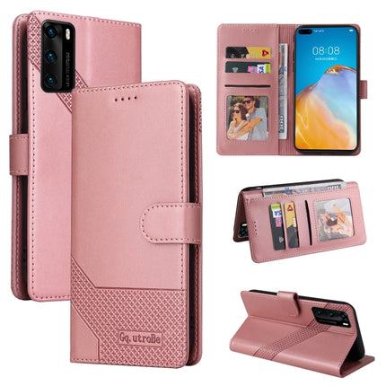GQUTROBE Skin Feel Magnetic Leather Phone Case, For Huawei P40 Lite, For Huawei P40 Pro, For Huawei P Smart 2019, For Huawei P Smart Z