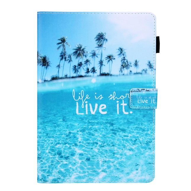 For iPad Pro 11 (2020) & (2018) Painted Pattern Tablet PC Protective Leather Case with Bracket & Card Slot & Photo Holder, Beach, Fantasy Butterfly, Beautiful Bubbles, Never Stop, Beautiful Starry Sky, Two Black Cats, Sparkling Sand, Golden Butterfly��...