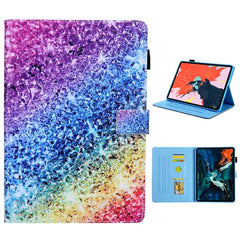 For iPad Pro 11 (2020) & (2018) Painted Pattern Tablet PC Protective Leather Case with Bracket & Card Slot & Photo Holder, Beach, Fantasy Butterfly, Beautiful Bubbles, Never Stop, Beautiful Starry Sky, Two Black Cats, Sparkling Sand, Golden Butterfly