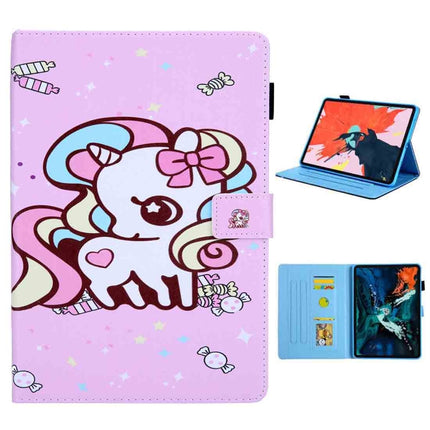 For iPad Pro 11 (2020) & (2018) Painted Pattern Tablet PC Protective Leather Case with Bracket & Card Slot & Photo Holder, Beach, Fantasy Butterfly, Beautiful Bubbles, Never Stop, Beautiful Starry Sky, Two Black Cats, Sparkling Sand, Golden Butterfly  ...