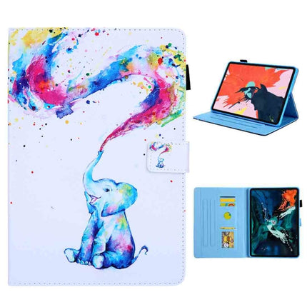 For iPad Pro 11 (2020) & (2018) Painted Pattern Tablet PC Protective Leather Case with Bracket & Card Slot & Photo Holder, Beach, Fantasy Butterfly, Beautiful Bubbles, Never Stop, Beautiful Starry Sky, Two Black Cats, Sparkling Sand, Golden Butterfly  ...