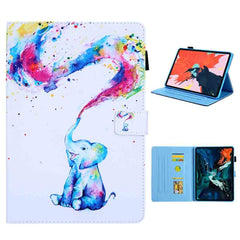 For iPad Pro 11 (2020) & (2018) Painted Pattern Tablet PC Protective Leather Case with Bracket & Card Slot & Photo Holder, Beach, Fantasy Butterfly, Beautiful Bubbles, Never Stop, Beautiful Starry Sky, Two Black Cats, Sparkling Sand, Golden Butterfly