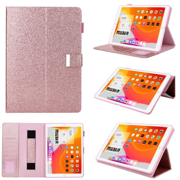 Für iPad Pro 11 (2020) &amp; (2018) kleiner Metallknopf, magnetische Anziehungskraft, Tablet-PC, schützende Lederhülle mit verformbarer Halterung &amp; Griff &amp; Kartenfächern &amp; Stiftfach &amp; Schlaf-/Weckfunktion