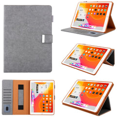 For iPad Pro 11 (2020) & (2018) Small Metal Button Magnetic Attraction Tablet PC Protective Leather Case with Deformable Bracket & Handle & Card Slots & Pen Slot & Sleep / Wake-up Function