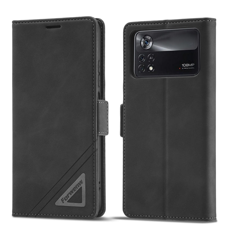 Forwenw Dual-side Buckle Leather Phone Case, For Xiaomi Redmi Note 10 Pro / Note 10 Pro Max, For Xiaomi Poco X4 Pro 5G, For Xiaomi Poco M4 Pro 4G, For Xiaomi Poco X3 Pro / X3 / X3 NFC, For Xiaomi Mi 11 Lite