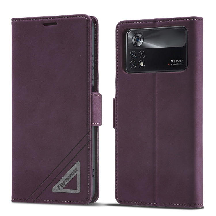 Forwenw Dual-side Buckle Leather Phone Case, For Xiaomi Redmi Note 10 Pro / Note 10 Pro Max, For Xiaomi Poco X4 Pro 5G, For Xiaomi Poco M4 Pro 4G, For Xiaomi Poco X3 Pro / X3 / X3 NFC, For Xiaomi Mi 11 Lite