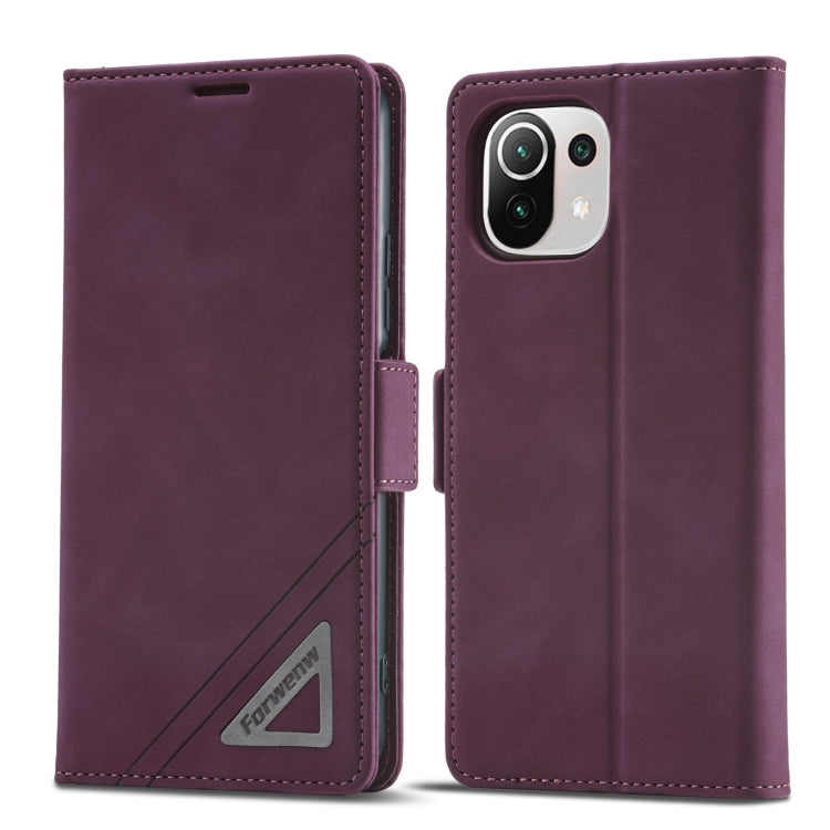 Forwenw Dual-side Buckle Leather Phone Case, For Xiaomi Redmi Note 10 Pro / Note 10 Pro Max, For Xiaomi Poco X4 Pro 5G, For Xiaomi Poco M4 Pro 4G, For Xiaomi Poco X3 Pro / X3 / X3 NFC, For Xiaomi Mi 11 Lite