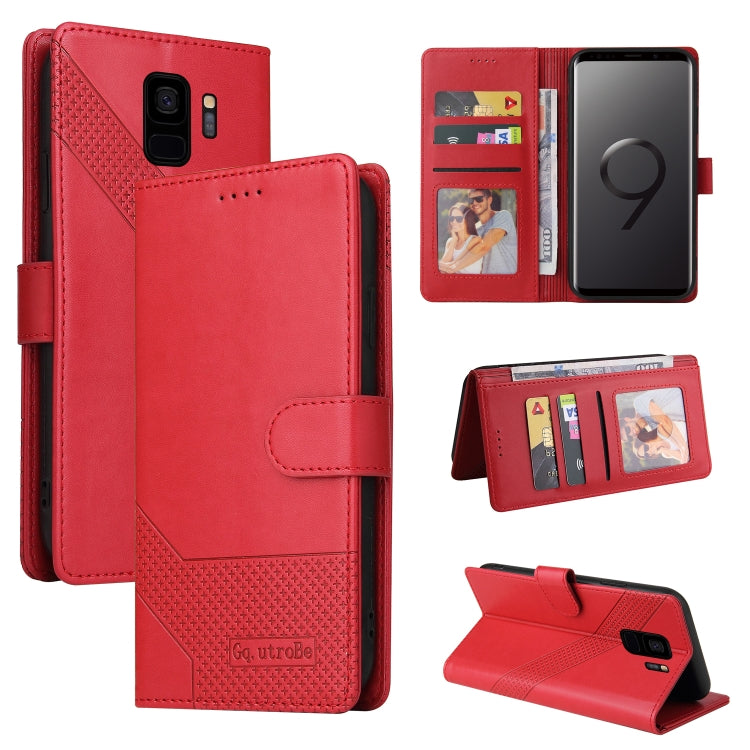 GQUTROBE Skin Feel Magnetic Leather Phone Case, For Samsung Galaxy S8+, For Samsung Galaxy S9, For Samsung Galaxy S9+, For Samsung Galaxy S10