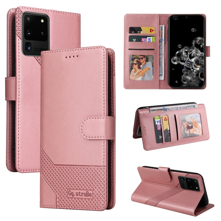 GQUTROBE Skin Feel Magnetic Leather Phone Case, For Samsung Galaxy S10+, For Samsung Galaxy S20, For Samsung Galaxy S20+, For Samsung Galaxy S20 Ultra