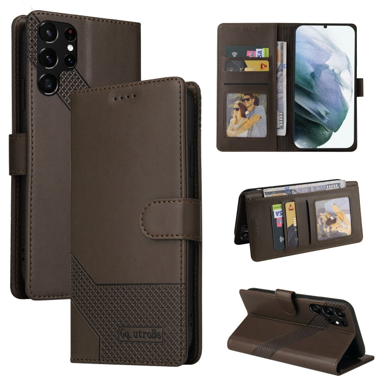 GQUTROBE Skin Feel Magnetic Leather Phone Case, For Samsung Galaxy S22+ 5G, For Samsung Galaxy S22 Ultra 5G, For Samsung Galaxy S20 FE