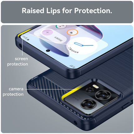 Brushed Texture Carbon Fiber TPU Phone Case, For Motorola Moto S30 Pro