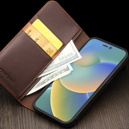 QIALINO Business Horizontal Flip PU Phone Case, For iPhone 14, For iPhone 14 Plus, For iPhone 14 Pro Max