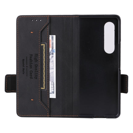 Magnetic Clasp Flip Leather Phone Case, For Samsung Galaxy Z Fold4, For Asus Zenfone 9