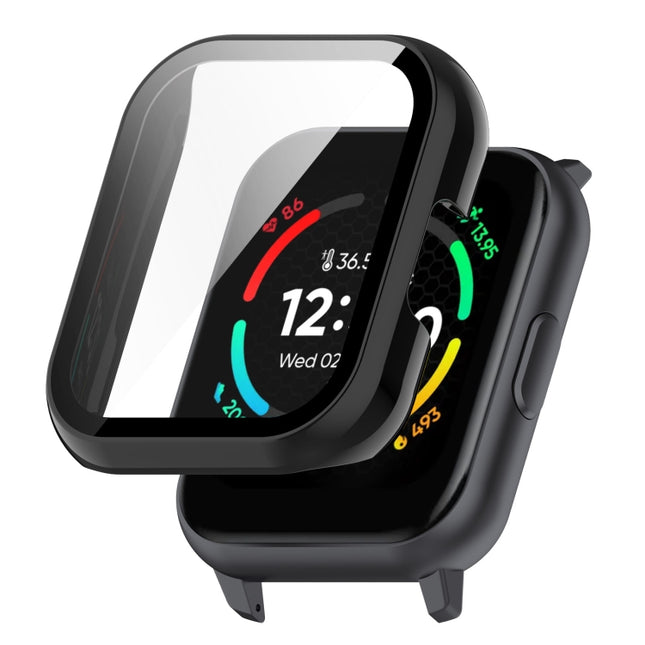 Universal PC+ Toughened Film Fully Enclosed Protective Watch Case, For Realme TechLife Watch S100 / SZ100